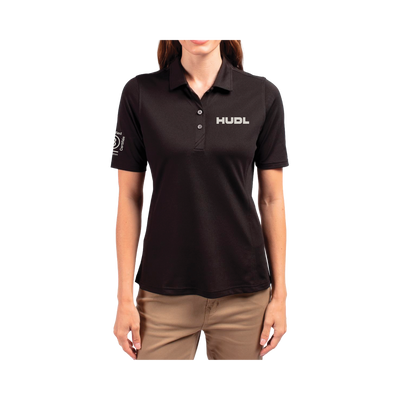 Polo Femme Greige sur Noir