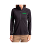 Demi-Zip pour Femme Vert sur Noir