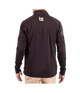 Demi-Zip Homme Greige sur Noir