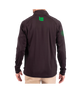 Demi-Zip Homme Vert sur Noir