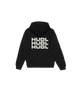 Coton Ouaté Capuchon Greige sur Noir