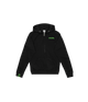 Coton ouaté Zip Vert sur Noir